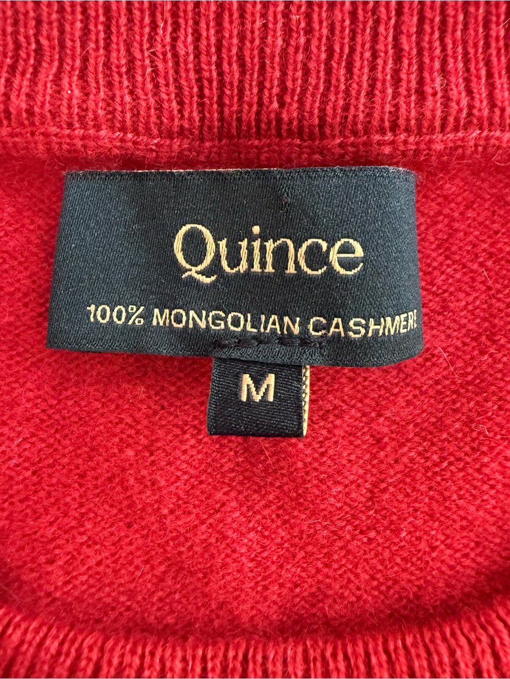 Quince Red Mongolian Cashmere Crewneck Sweater Women’s MEDIUM - Picture 7 of 10